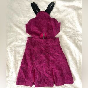 Three Floor Wool Blend Mini Dress